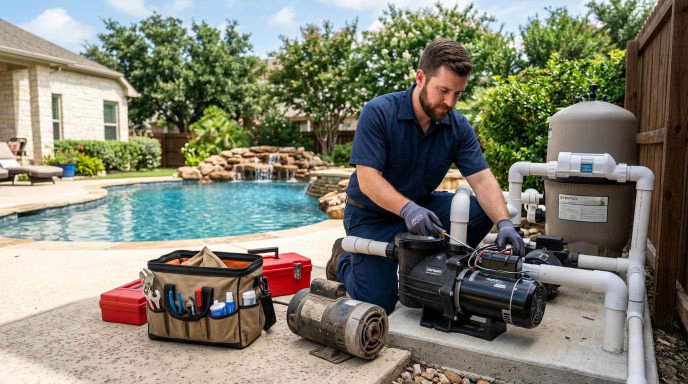 Is Your Pool Pump Making Noise? Pump Motor Replacement in Pflugerville