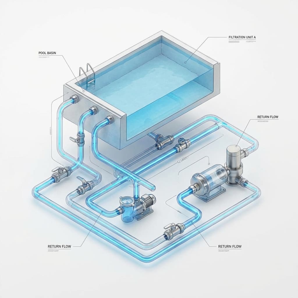 Underground plumbing visualization used for leak detection