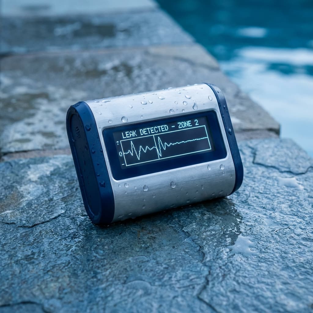 Electronic leak detection sensor used to pinpoint leaks